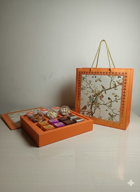Golden Glow Box - Dryfruits Gift Mania