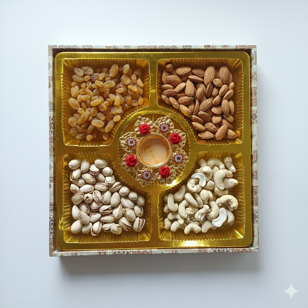 Dry Fruit Box (Kaju, Badam, Kismis, Pista)