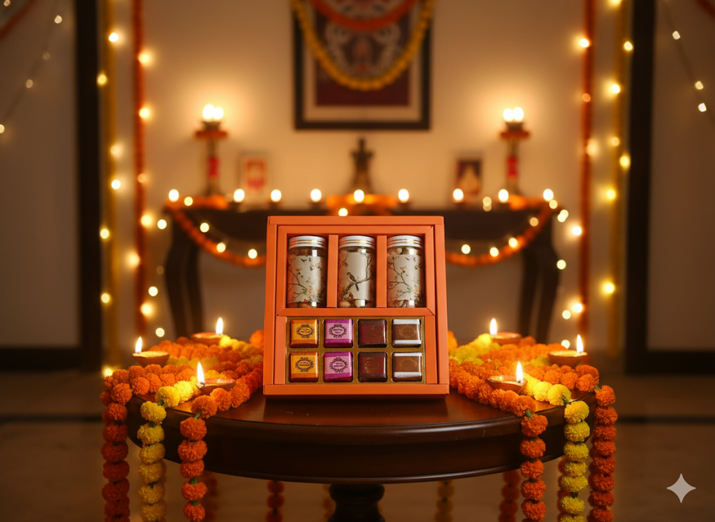 Golden Glow Box - Dryfruits Gift Mania