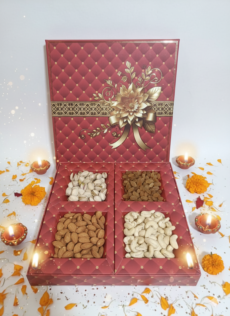 Red Premium Dry Fruits Box