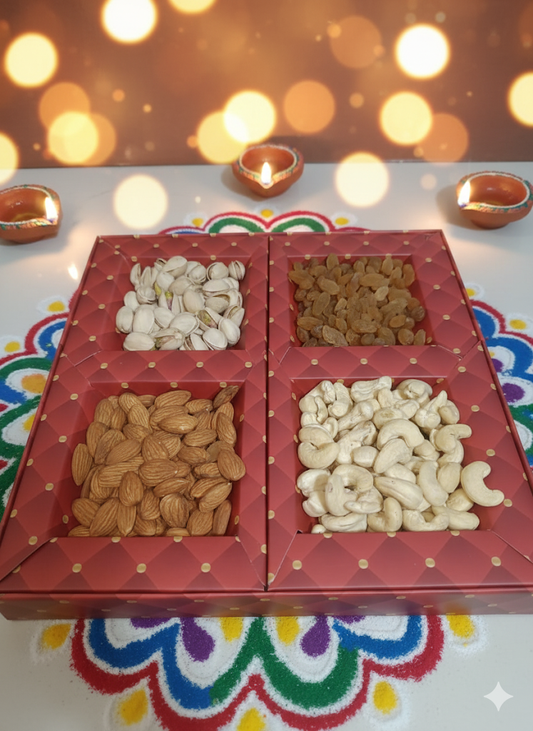 Red Premium Dry Fruits Box