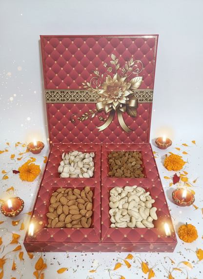 Red Premium Dry Fruits Box